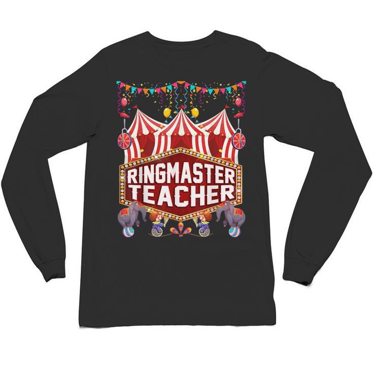 Ringmaster Teacher Costume – Carnival Birthday Style Unisex Long Sleeve T-Shirt