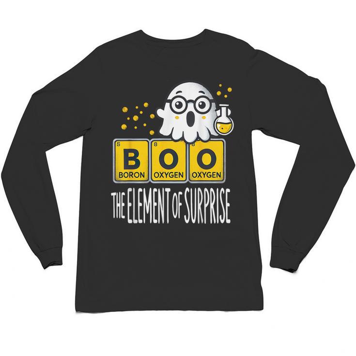 Science Teacher Halloween Elements Of Surprise Chemistry Unisex Long Sleeve T-Shirt