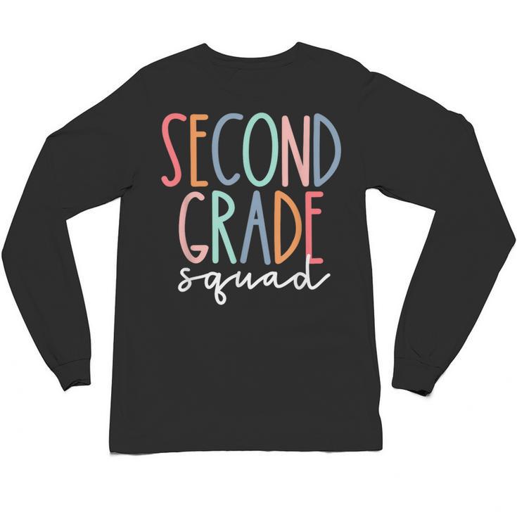 Second Grade Squad 2nd Grade Teacher Women Back To School Unisex Long Sleeve T-Shirt