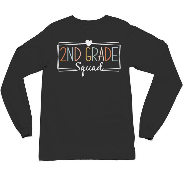 Second Grade Squad Teachers Kids 2nd Grade Back To School Unisex Long Sleeve T-Shirt