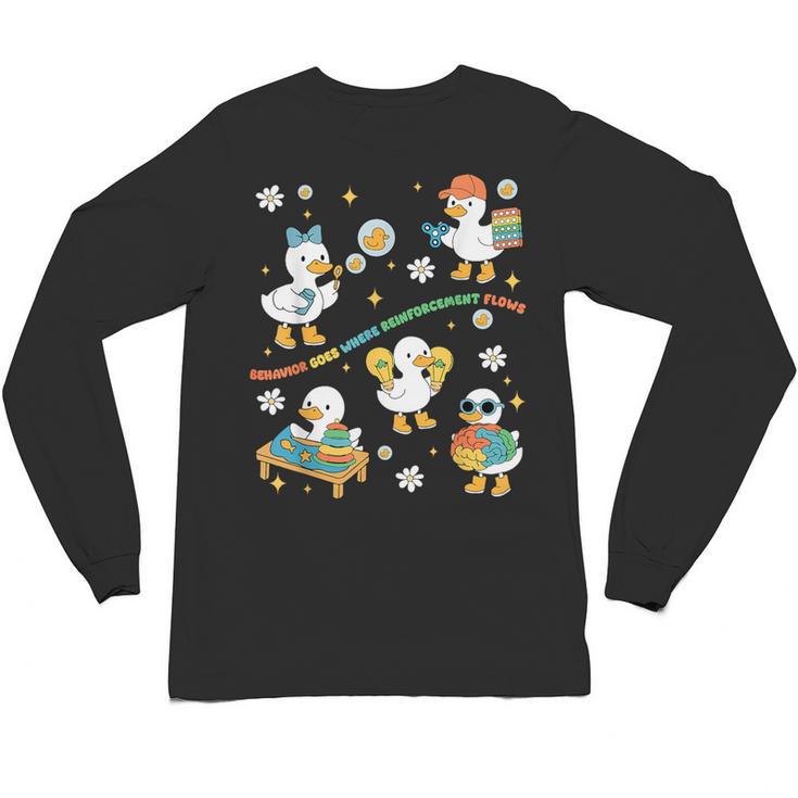Silly Goose Behavior Analyst RBT ABA Therapy SPED Teacher Unisex Long Sleeve T-Shirt