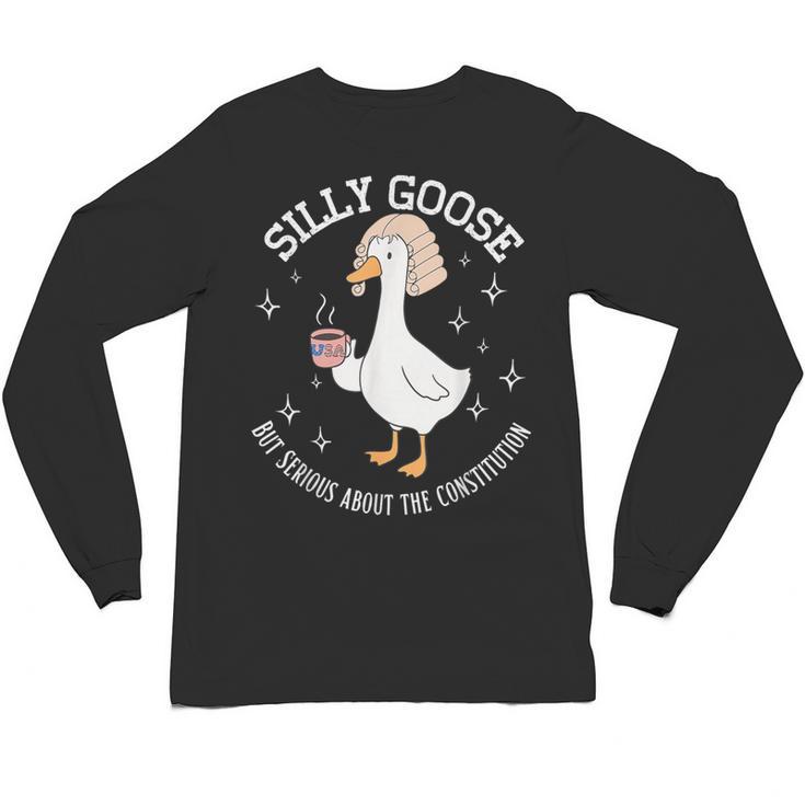 Silly Goose Constitution History Teacher Middle School Unisex Long Sleeve T-Shirt