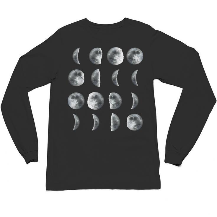Space Science Student Teacher Leonard Moon Phases Men Women Kids Unisex Long Sleeve T-Shirt