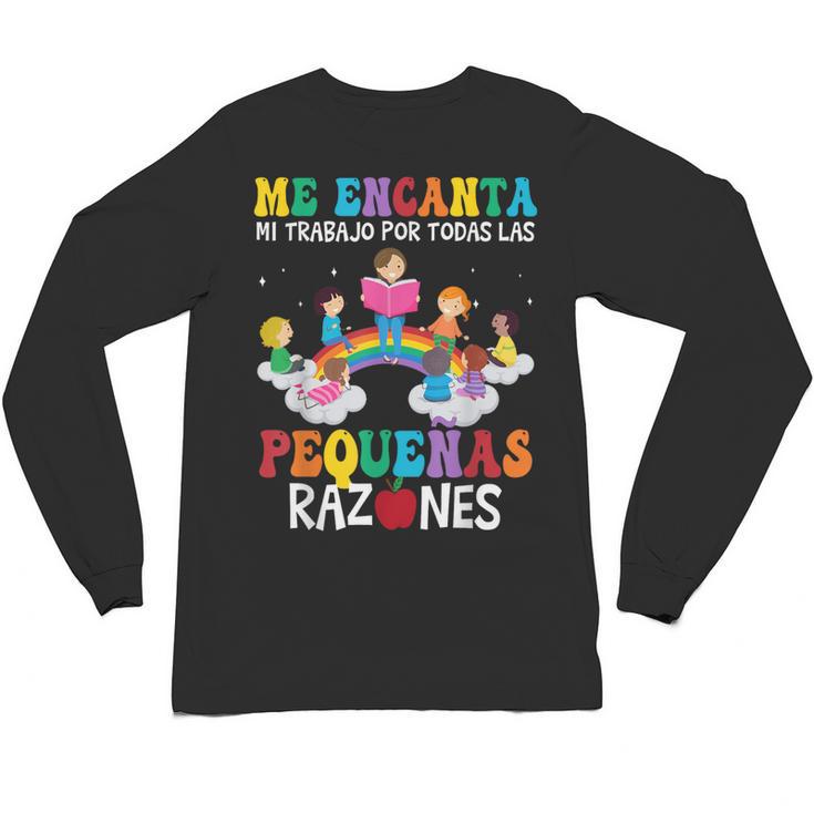 Spanish Teacher Bilingual Teacher Maestra Maestras Unisex Long Sleeve T-Shirt, trending gift