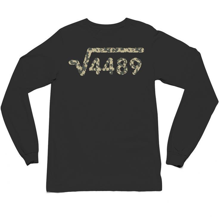 Square Root 4489 Slang Math Teacher Six Seven 6 7 Meme Camo Unisex Long Sleeve T-Shirt
