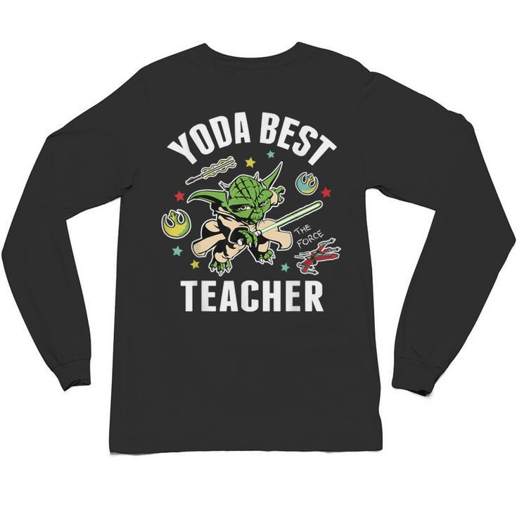 Star Wars Yoda Best Teacher Icons Unisex Long Sleeve T-Shirt