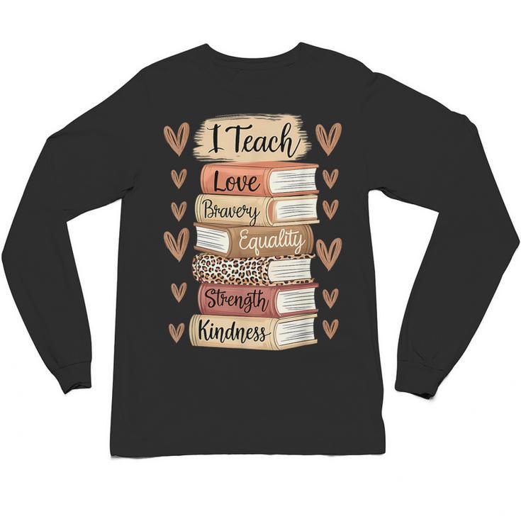 I Teach History Month Black Teacher Melanin Unisex Long Sleeve T-Shirt