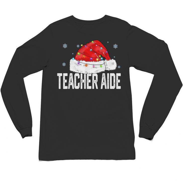 Teacher Aide Christmas Women Family Matching Group Xmas Unisex Long Sleeve T-Shirt