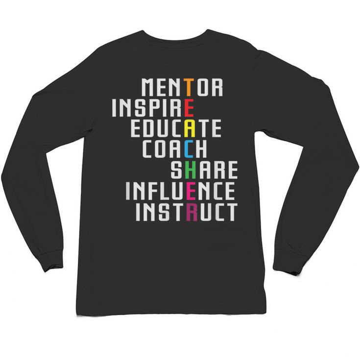 Teacher Inspirational Educator Favorite School Teacher Men Women Girls Kids Unisex Long Sleeve T-Shirt