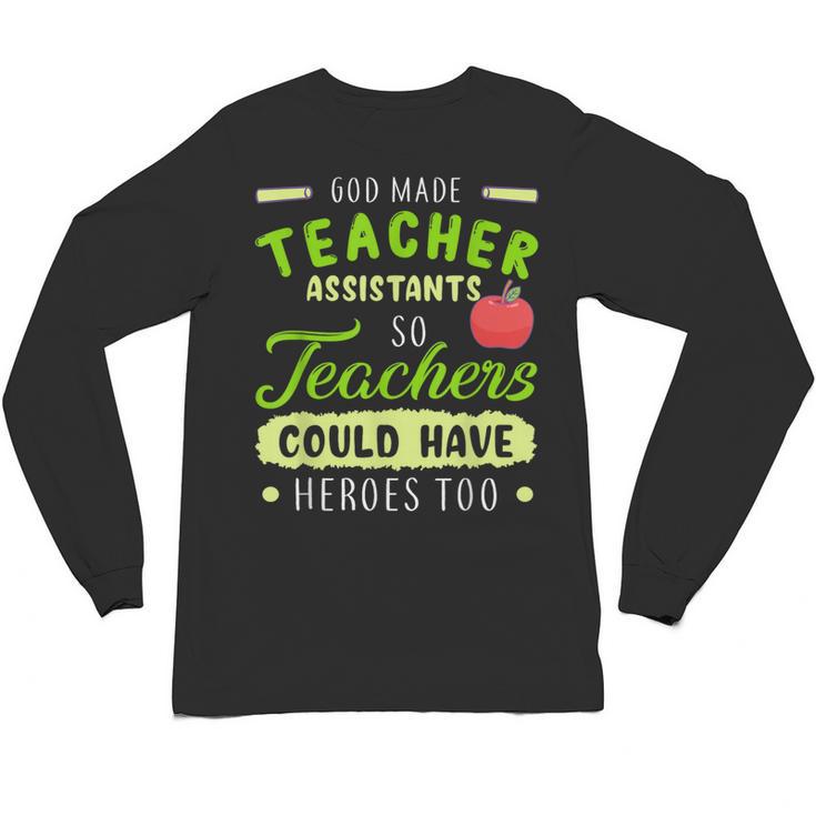 Teacher Teaching Assistant Aide Hero Unisex Long Sleeve T-Shirt