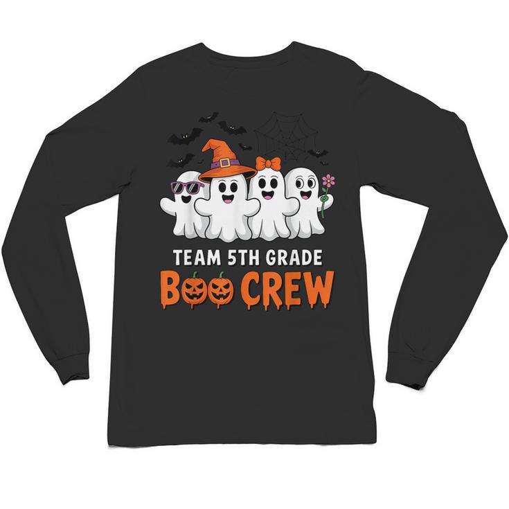 Team 5th Grade Boo Crew Halloween Teacher Student Costume Unisex Long Sleeve T-Shirt
