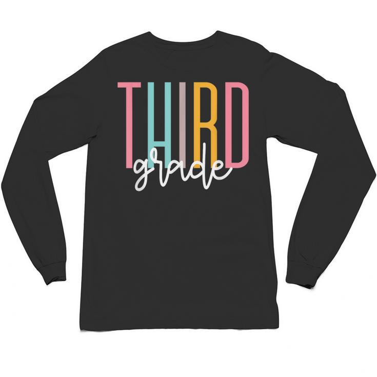 Third Grade Girls Boys Teacher Team 3rd Grade Squad Unisex Long Sleeve T-Shirt