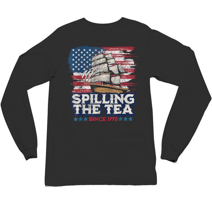 US History Teacher Boston Spilling The Tea Since 1773 Unisex Long Sleeve T-Shirt