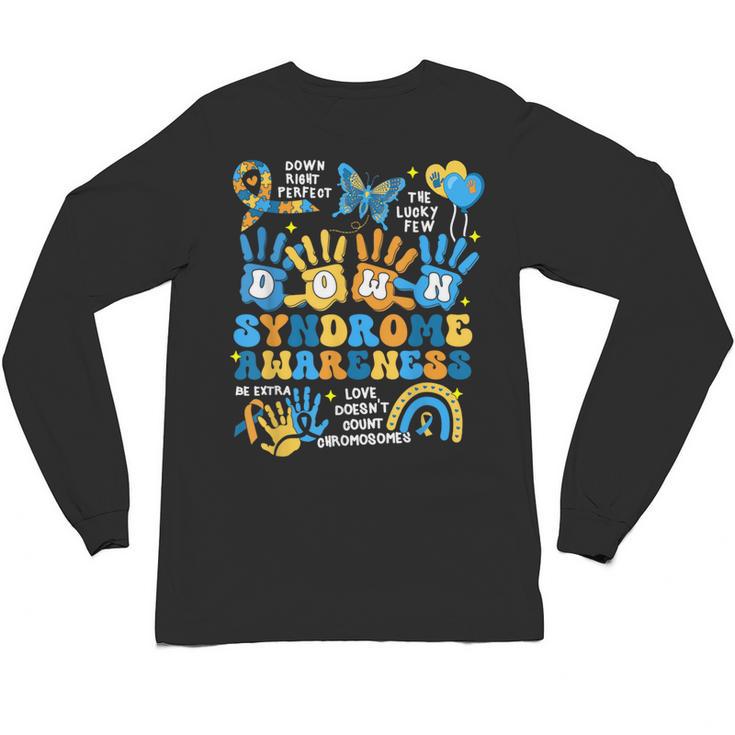 World Down Syndrome Day Awareness T21 Teacher Women Men Kids Unisex Long Sleeve T-Shirt