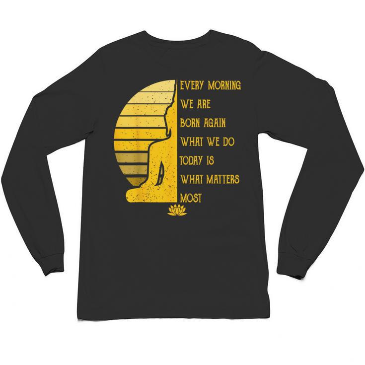 Yoga Meditation Buddha Yoga Teacher T-Shirt Unisex Long Sleeve T-Shirt