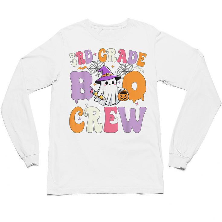 3rd Grade Boo Crew Spooky Third Grade Halloween Teacher Unisex Long Sleeve T-Shirt