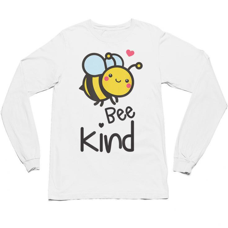 Bee Kind Bumble Bee Anti Bullying Teacher Kindness Matters Unisex Long Sleeve T-Shirt