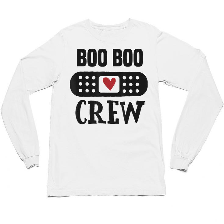 Boo Boo Crew First Aid School Nurse Day Care Teacher Unisex Long Sleeve T-Shirt
