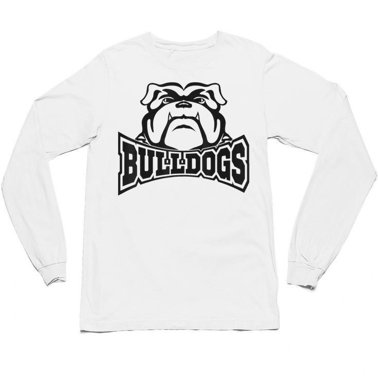 Bulldogs Teacher Student School Sports Fan Team Spirit Unisex Long Sleeve T-Shirt