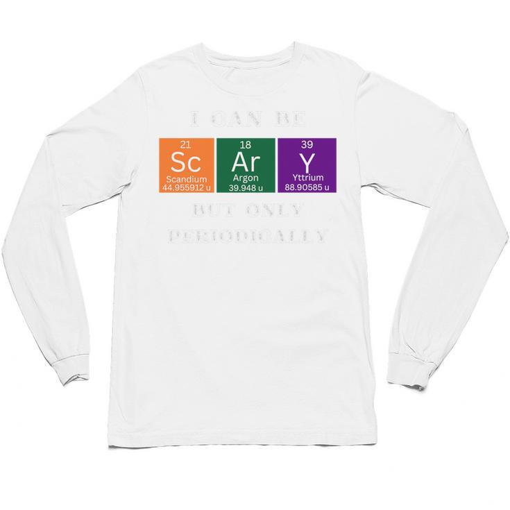 Chemisty Science Teacher Periodic Table Halloween Unisex Long Sleeve T-Shirt, trending gift