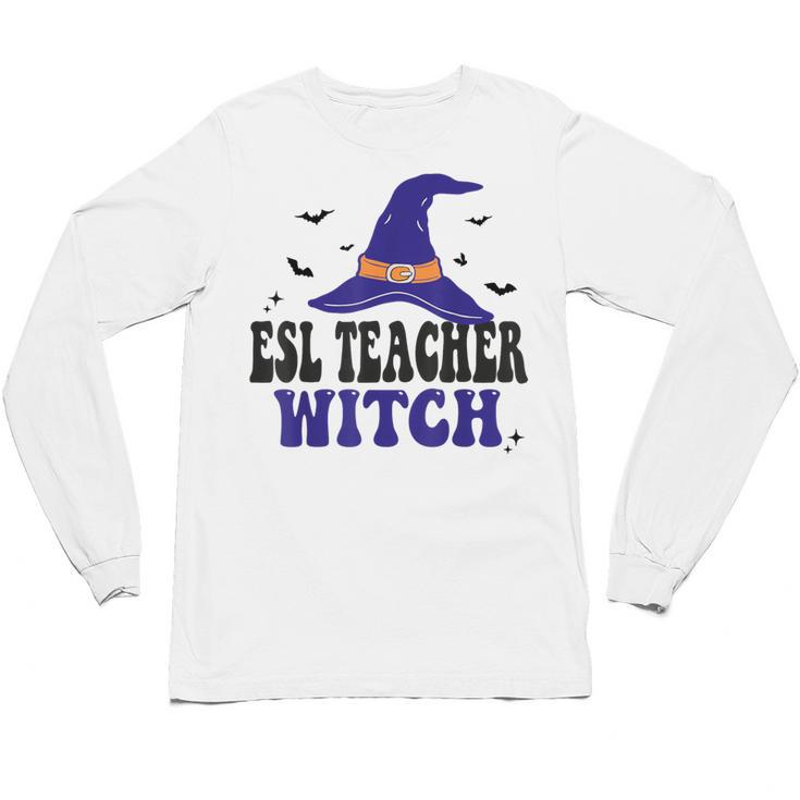 ESL Teacher Witch Halloween Matching Group Costume Unisex Long Sleeve T-Shirt