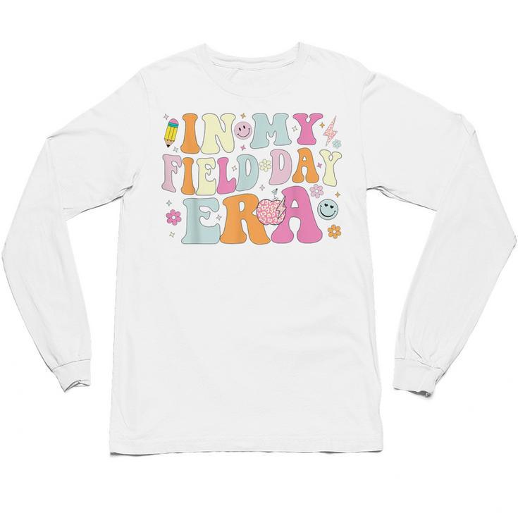 In My Field Day Era Teacher Kids Cute Groovy Field Day Unisex Long Sleeve T-Shirt