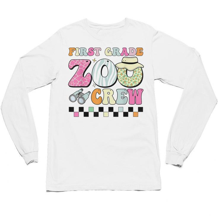 Field Zoo Trip Shirt For Teacher First Grade Crew For Men Women Kids Unisex Long Sleeve T-Shirt