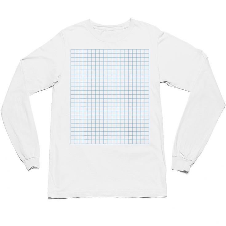 Graph Paper Engineer Architecture Math Teacher Costume Unisex Long Sleeve T-Shirt