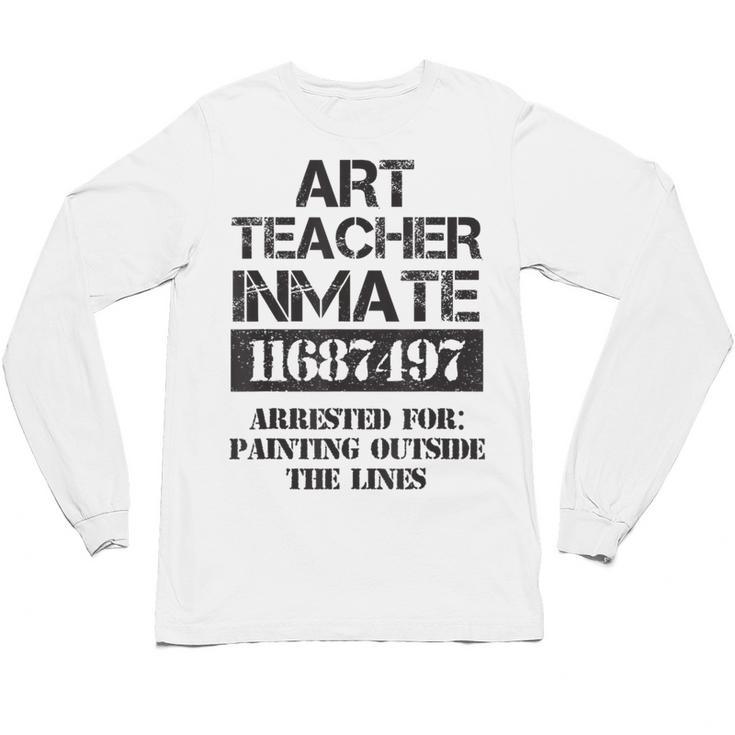 Halloween Art Teacher Prisoner Costume Unisex Long Sleeve T-Shirt