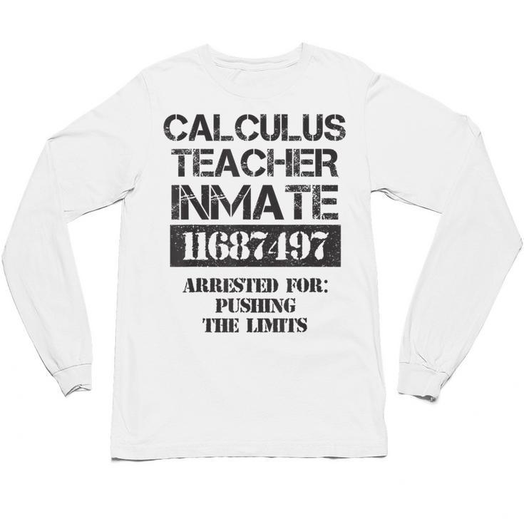 Halloween Calculus Teacher Prisoner Costume Unisex Long Sleeve T-Shirt