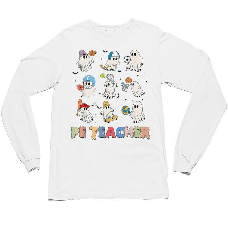 Halloween PE Teacher Spooky Physical Education Teacher Unisex Long Sleeve T-Shirt