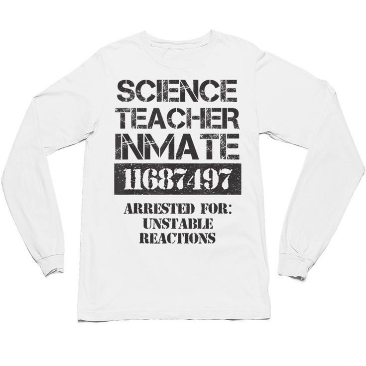 Halloween Science Teacher Prisoner Costume Unisex Long Sleeve T-Shirt