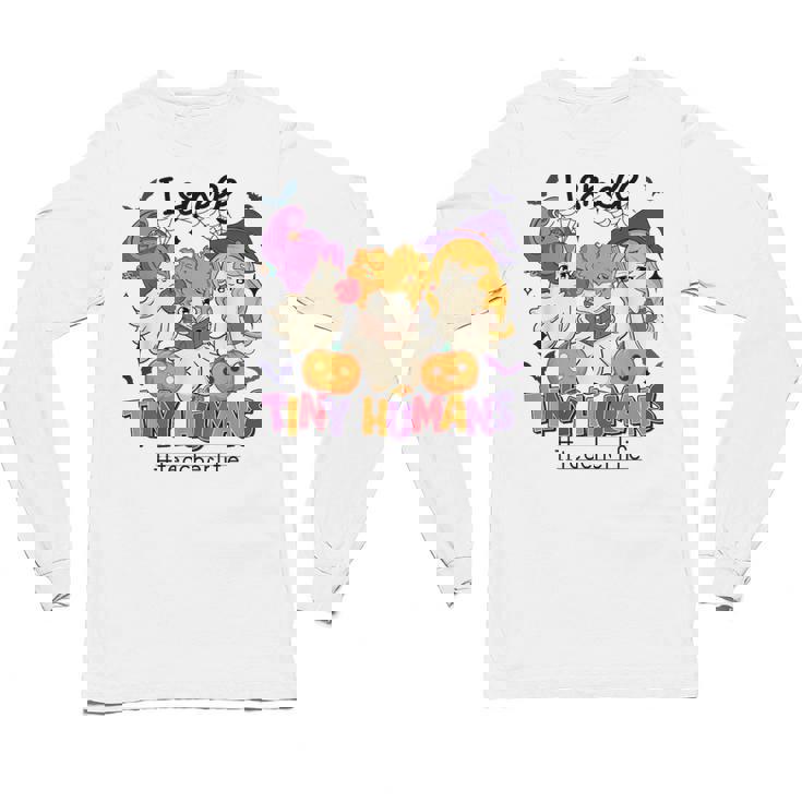 Halloween Teacher Smell a Tiny Human Ghost Spooky Season Unisex Long Sleeve T-Shirt