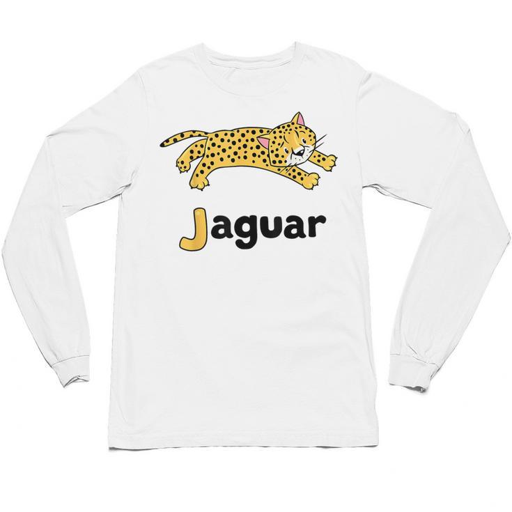 J Is For Jaguar ABC Alphabet T-Shirt For Teachers Students Unisex Long Sleeve T-Shirt