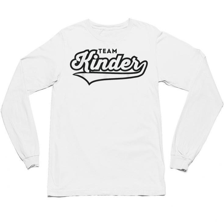 Kindergarten TEAM School Teacher Kinder Baseball-Style Shirt Unisex Long Sleeve T-Shirt