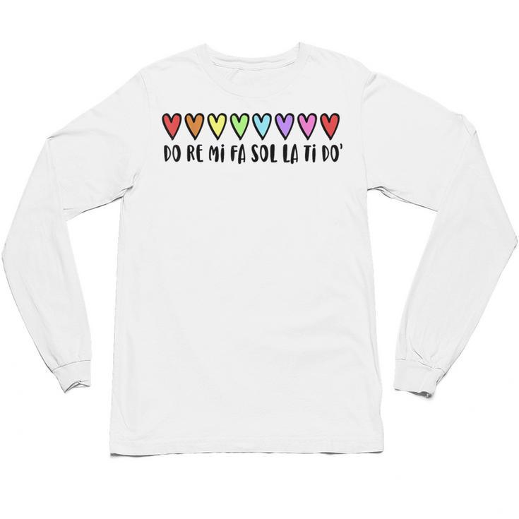 Music Teacher Hearts Music Teaching Unisex Long Sleeve T-Shirt