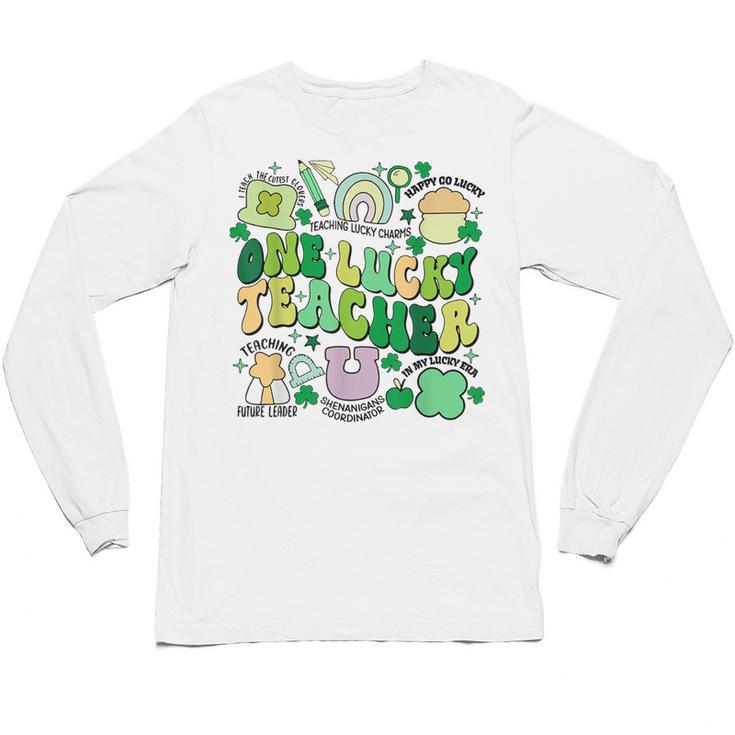 One Lucky Teacher St Patrick's Day Irish Teacher Lucky Era Unisex Long Sleeve T-Shirt
