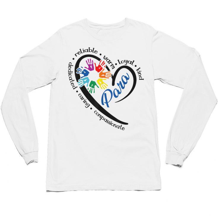 Para Heart Teacher Paraprofessional Paraeducator Men Women Unisex Long Sleeve T-Shirt, trending gift Para Heart Teacher Paraprofessional Paraeducator Men Women Unisex Long Sleeve T-Shirt, trending gift