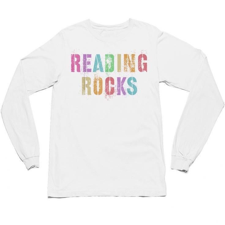 READING ROCKS English Teacher ELA ABCD Read Star Kinder Unisex Long Sleeve T-Shirt