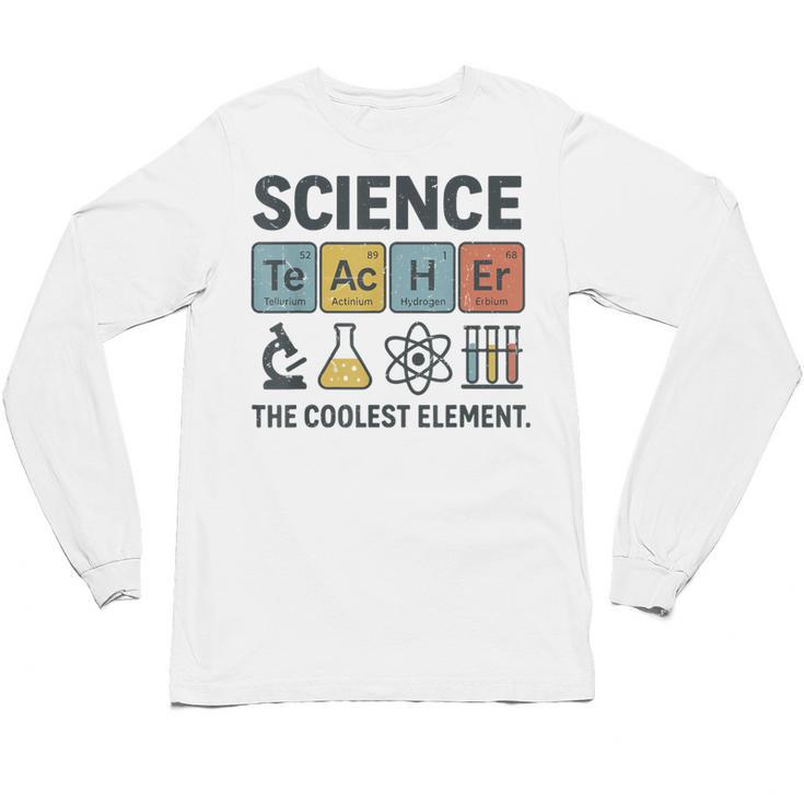 Science Teacher Periodic Table Jokes Chemistry Pun Unisex Long Sleeve T-Shirt