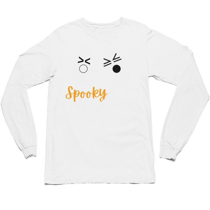 Spooky Inequalities Ghosts Halloween Math Teacher Unisex Long Sleeve T-Shirt