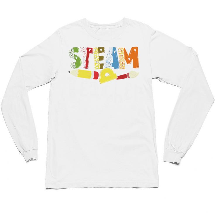 Steam Teacher Science Tech Engineering Arts Maker Unisex Long Sleeve T-Shirt
