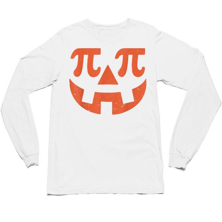 Thanksgiving Math Teacher Pumpkin Pi Pie Math Costume Unisex Long Sleeve T-Shirt
