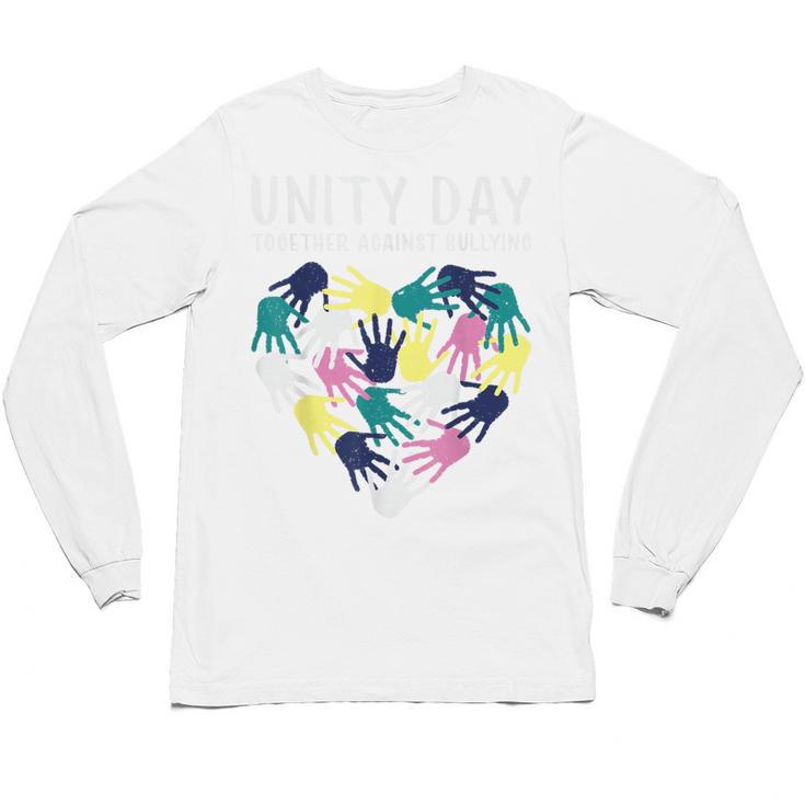 Together Against Bullying Unity Day Teachers Kids Toddler Unisex Long Sleeve T-Shirt