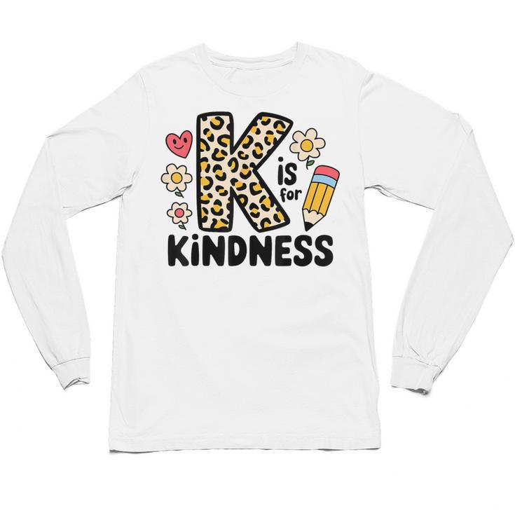 Unity Day Design Kindness Orange Teacher Kids Be Kind Unisex Long Sleeve T-Shirt