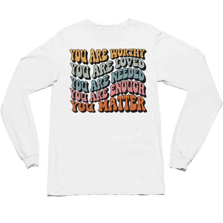 Unity Day Tee Orange Women Teacher You Matter Orange Be Kind Unisex Long Sleeve T-Shirt