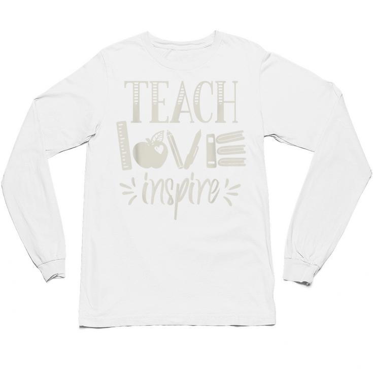 Vintage Teach Love Inspire Red For Ed Teacher Supporter Men Women Girls Kids Unisex Long Sleeve T-Shirt, trending gift Vintage Teach Love Inspire Red For Ed Teacher Supporter Men Women Girls Kids Unisex Long Sleeve T-Shirt, trending gift