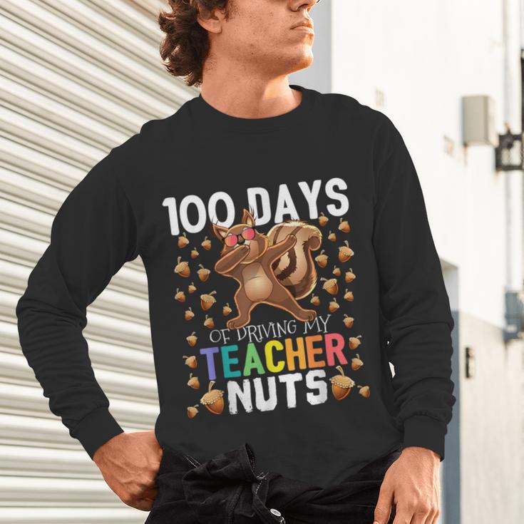 100 Days Of Driving My Teacher Nuts Dabbing Squirrel School Unisex Long Sleeve T-Shirt, gift for family, gift for coworker 100 Days Of Driving My Teacher Nuts Dabbing Squirrel School Unisex Long Sleeve T-Shirt, gift for family, gift for coworker