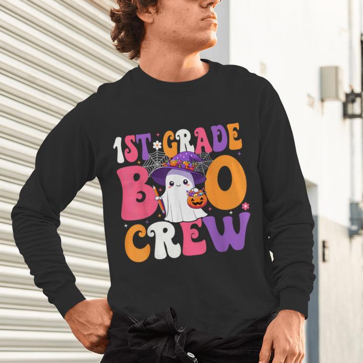 1st Grade Boo Crew Halloween First Grade Halloween Teacher Unisex Long Sleeve T-Shirt, gift for family, gift for coworker 1st Grade Boo Crew Halloween First Grade Halloween Teacher Unisex Long Sleeve T-Shirt, gift for family, gift for coworker