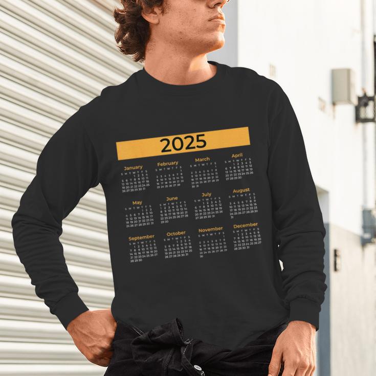 2025 Calendar For Planners Teachers Offices Months Unisex Long Sleeve T-Shirt, gift for family, gift for coworker 2025 Calendar For Planners Teachers Offices Months Unisex Long Sleeve T-Shirt, gift for family, gift for coworker